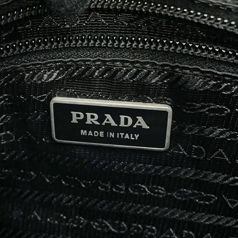 プラダ ショルダーバッグ タッセル ナイロン PRADA ポシェット 黒