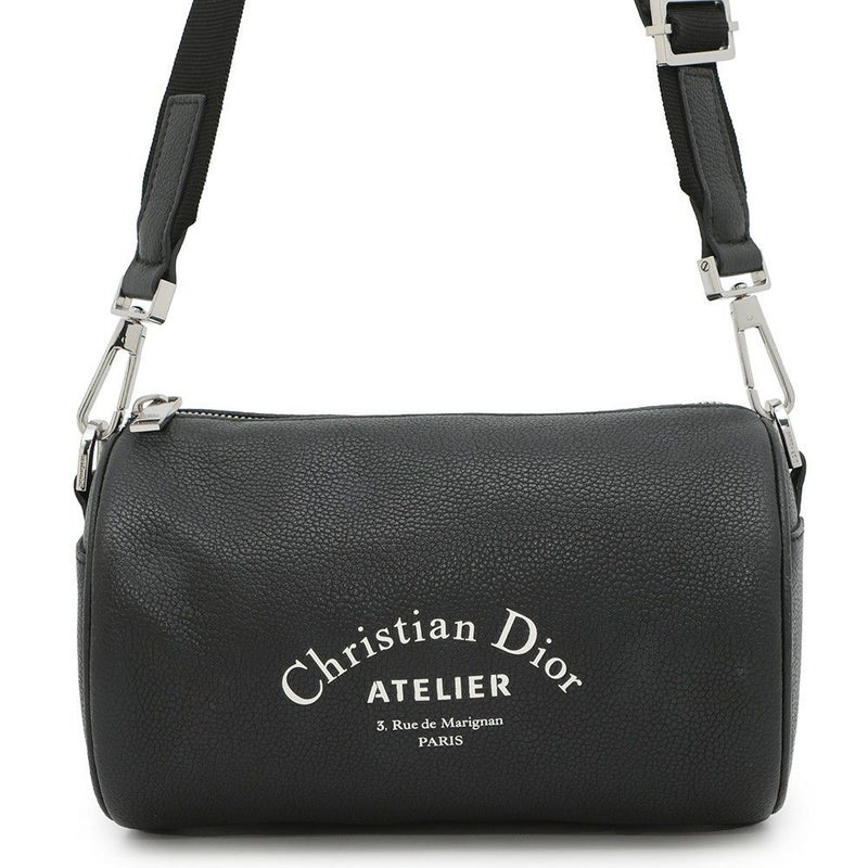 クリスチャン・ディオール ショルダーバッグ レザー ロゴ Christian Dior バッグ 黒