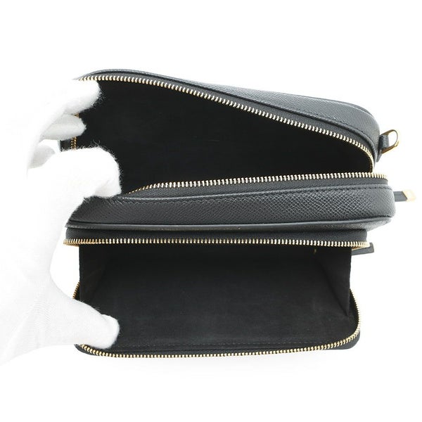 クリスチャン・ディオール ショルダーバッグ カロ ダブルポーチ S7431UBAE Christian Dior 黒