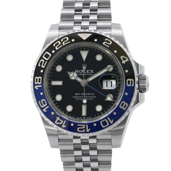 ロレックス GMTマスター2 デイト ランダムシリアル ルーレット 126710BLNR ROLEX 腕時計 黒文字盤