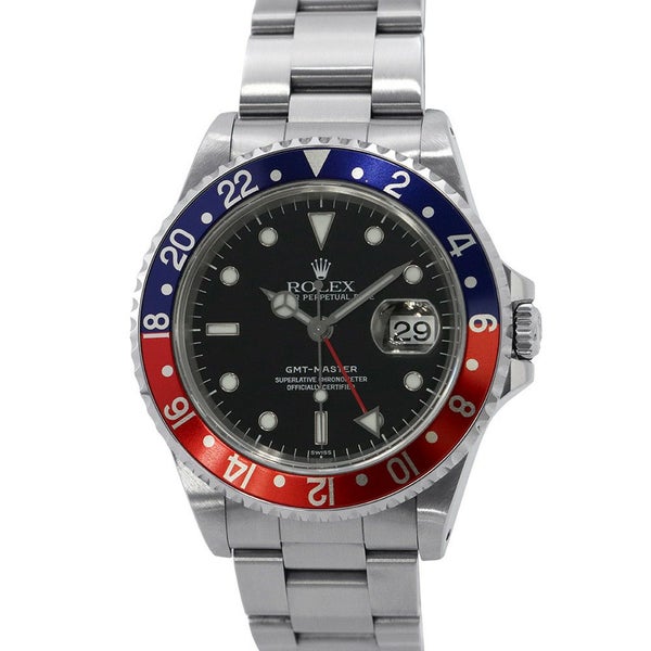 ロレックス GMTマスター U番 16700 ROLEX 腕時計 黒文字盤