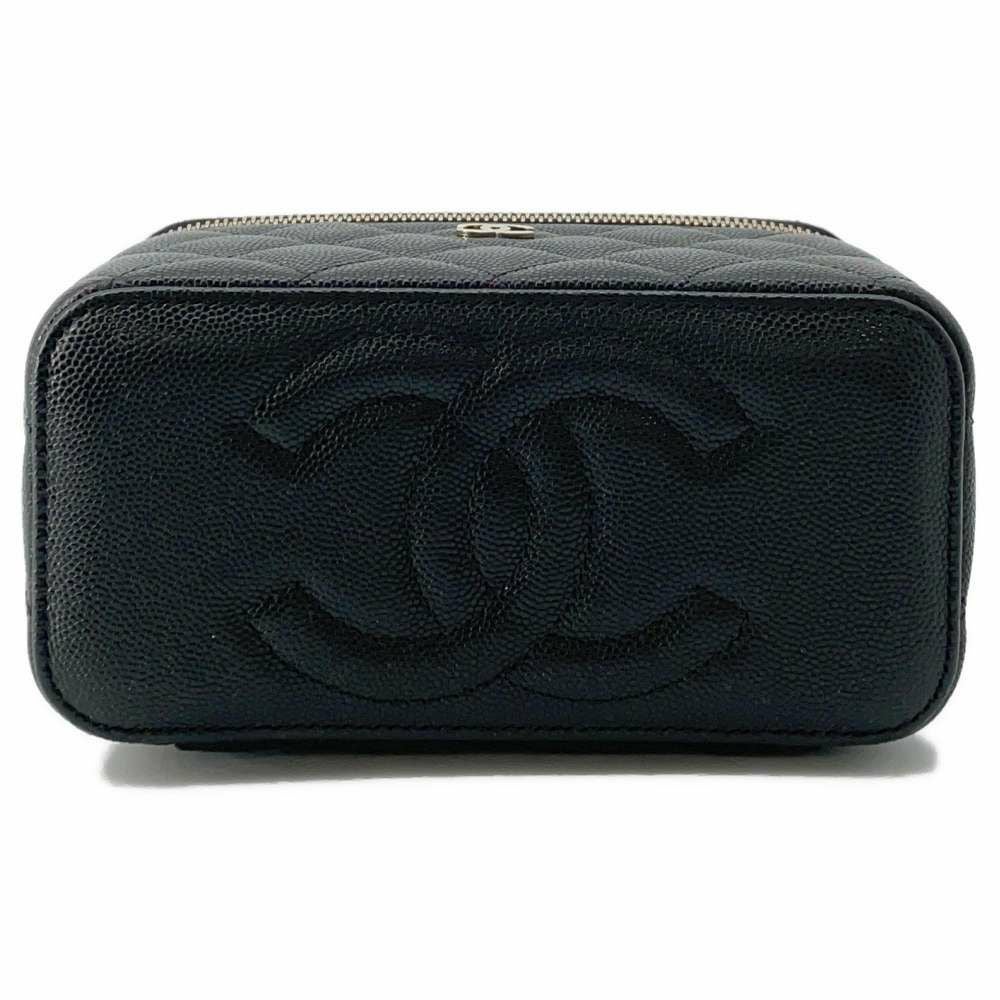 新品同様 シャネル CHANEL マトラッセ スモール バニティ ケース チェーン ショルダー バッグ キャビアスキン ブラック AP1341 VLP 90255333 CHANEL - 新品同様 シャネル CHANEL マトラッセ スモール バニティ
