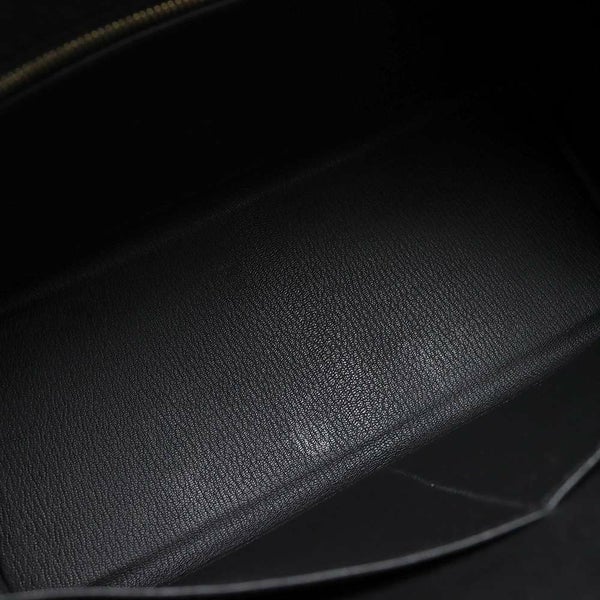 エルメス ハンドバッグ ケリー28 内縫い ブラック/ゴールド金具 トゴ W刻印 2wayショルダー 黒