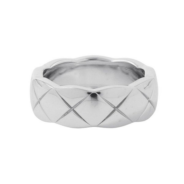 シャネル リング ココ クラッシュ コレクション リング ミディアム K18WG サイズ48 J10570 CHANEL 指輪 ジュエリー