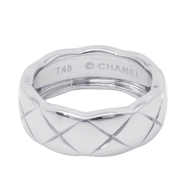 シャネル リング ココ クラッシュ コレクション リング ミディアム K18WG サイズ48 J10570 CHANEL 指輪 ジュエリー