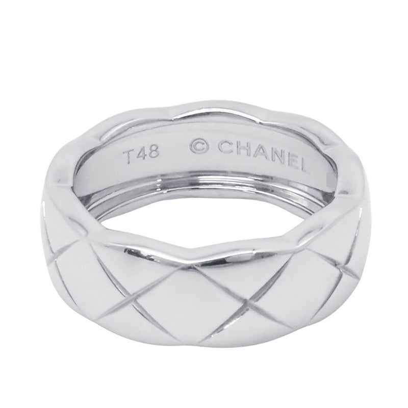 シャネル リング ココ クラッシュ コレクション リング ミディアム K18WG サイズ48 J10570 CHANEL 指輪 ジュエリー