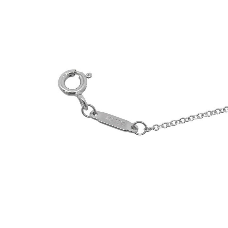 ティファニー ネックレス Tスマイル ペンダント ラージ ダイヤモンド 計0.19ct K18WGホワイトゴールド 60011655