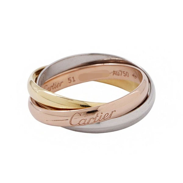 カルティエ リング トリニティリング K18PG/K18YG/K18WG リングサイズ51 B4086100 Cartier 指輪