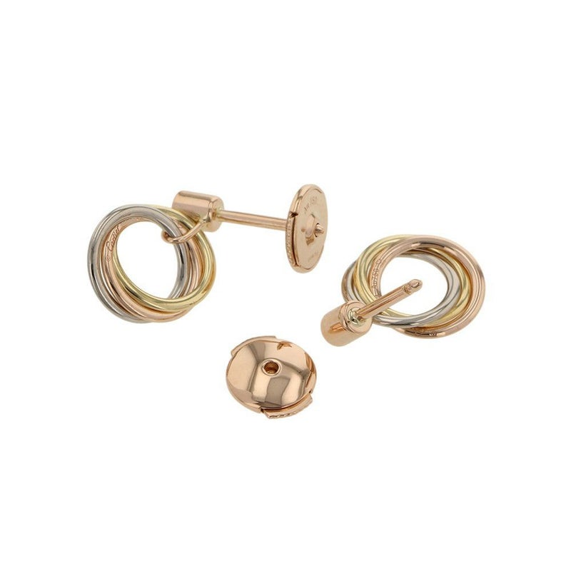 カルティエ ピアス トリニティ ピアス K18WG/K18YG/K18PG ダイヤ計約0.08ct B8043200 Cartier