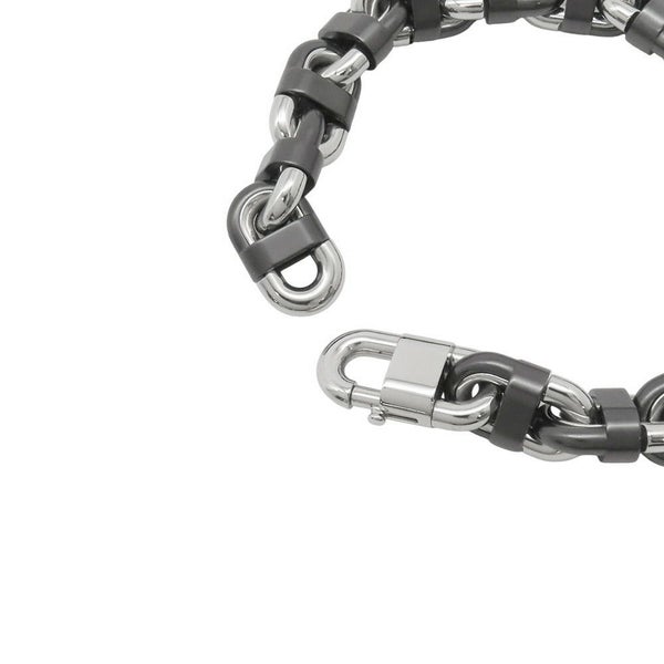 エルメス ブレスレット シェーヌマリオン Chaine Maillon ステンレス/セラミック サイズT5 HERMES メンズ 黒