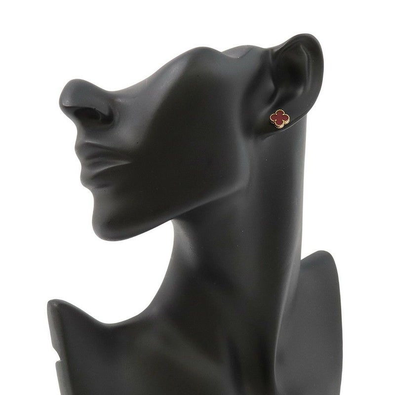 ヴァンクリーフ&アーペル ピアス スウィート アルハンブラ ピアス カーネリアン K18PGピンクゴールド VCARN6BO00