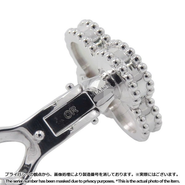 ヴァンクリーフ&アーペル ピアス ヴィンテージ アルハンブラ イヤリング マザーオブパール K18WGホワイトゴールド VCARF48600