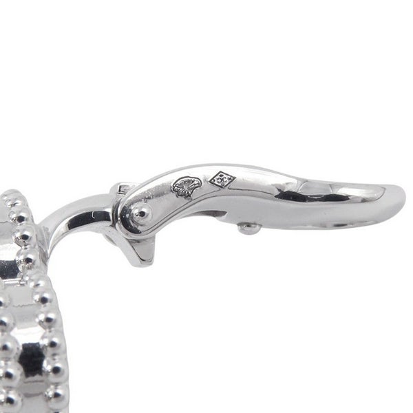 ヴァンクリーフ&アーペル ピアス ヴィンテージ アルハンブラ イヤリング マザーオブパール K18WGホワイトゴールド VCARF48600