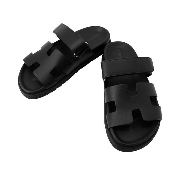 エルメス サンダル シプレ カーフレザー レディースサイズ36.5 HERMES 靴 黒