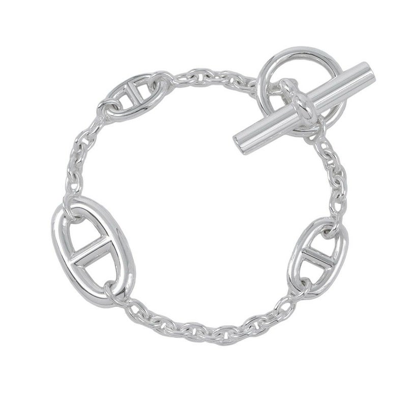 エルメス ブレスレット シェーヌダンクル ファランドール SV925シルバー サイズST HERMES ジュエリー