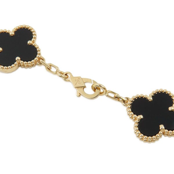 ヴァンクリーフ＆アーペル ブレスレット ヴィンテージ アルハンブラ ブレスレット 5モチーフ オニキス K18YG VCARA41300