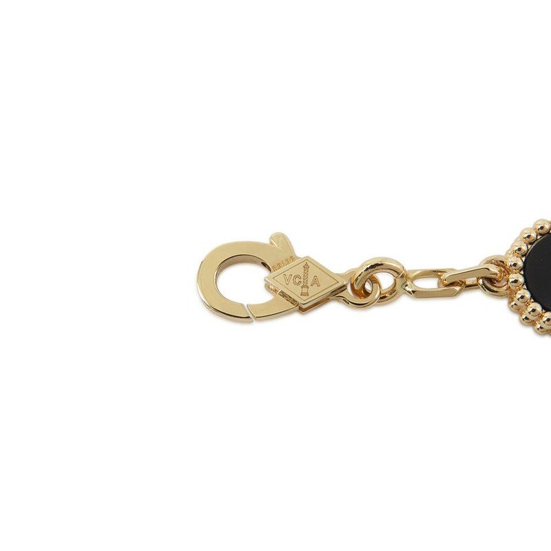 ヴァンクリーフ＆アーペル ブレスレット ヴィンテージ アルハンブラ ブレスレット 5モチーフ オニキス K18YG VCARA41300