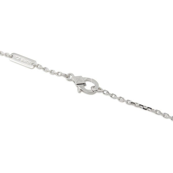 ヴァンクリーフ&アーペル ネックレス ヴィンテージ アルハンブラ ペンダント ギヨシェ K18WGホワイトゴールド VCARP9XG00