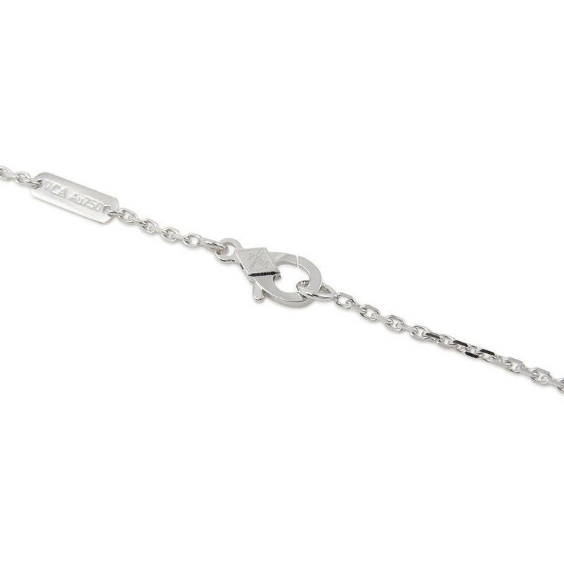 ヴァンクリーフ&アーペル ネックレス ヴィンテージ アルハンブラ ペンダント ギヨシェ K18WGホワイトゴールド VCARP9XG00