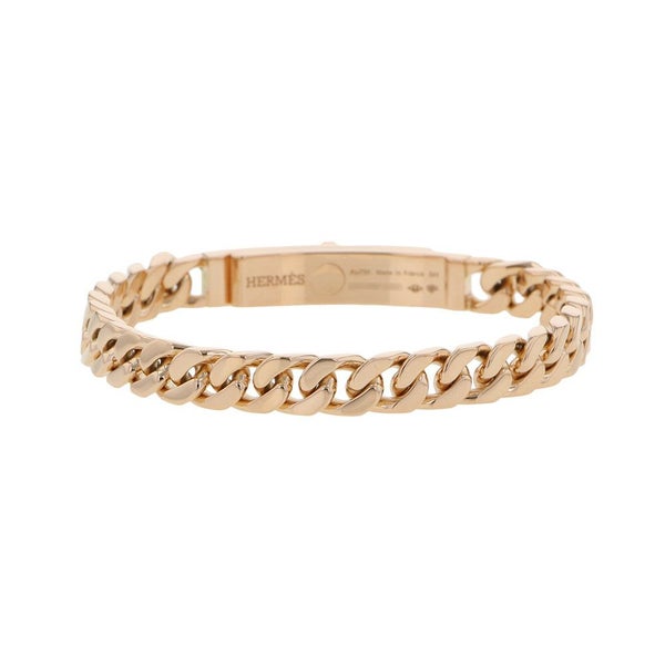 エルメス ブレスレット ケリーグルメット ダイヤモンド 41P 計0.90ct サイズSH K18PGピンクゴールド HERMES Kelly Gourmette