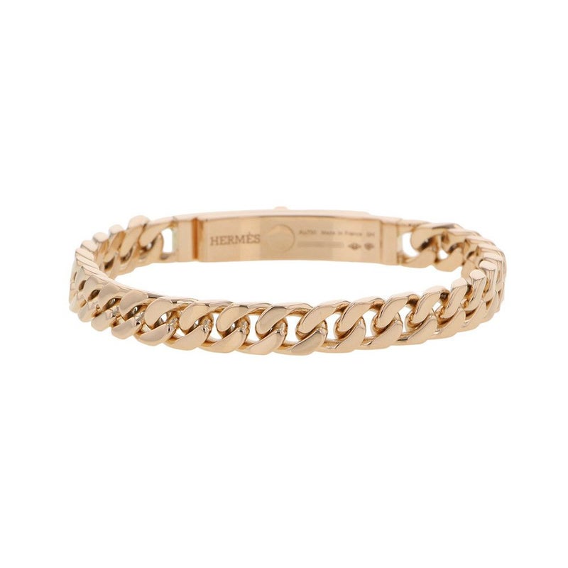 エルメス ブレスレット ケリーグルメット ダイヤモンド 41P 計0.90ct サイズSH K18PGピンクゴールド HERMES Kelly Gourmette