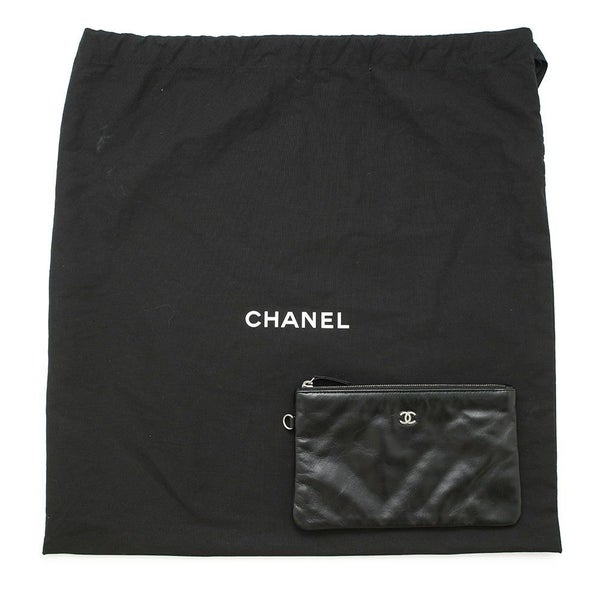 シャネル チェーンショルダーバッグ CHANEL22 スモール シャイニーカーフスキン AS3260 CHANEL ポーチ付き 黒