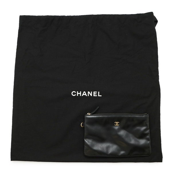 シャネル チェーンショルダーバッグ CHANEL22 スモール シャイニーカーフスキン AS3260 CHANEL ポーチ付き 黒