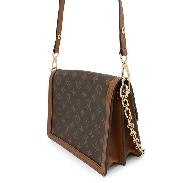 ルイヴィトン ショルダーバッグ モノグラム・リバース ドーフィーヌMM M45958 LOUIS VUITTON 2way 黒 ブラック