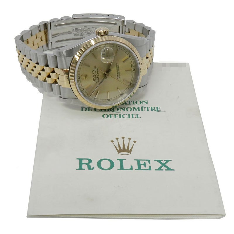 ロレックス デイトジャスト L番 SS/K18YG 116233 ROLEX 腕時計 シャンパン文字盤