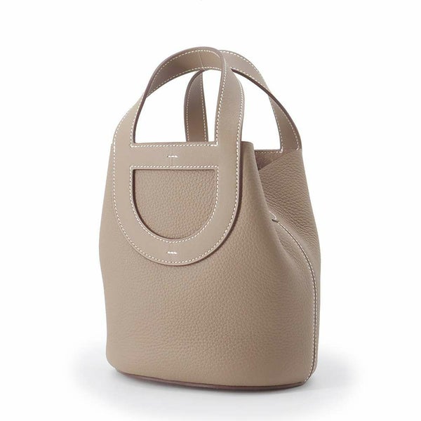 エルメス トートバッグ インザループ 18 エトゥープ/シルバー金具 トリヨンクレマンス B刻印