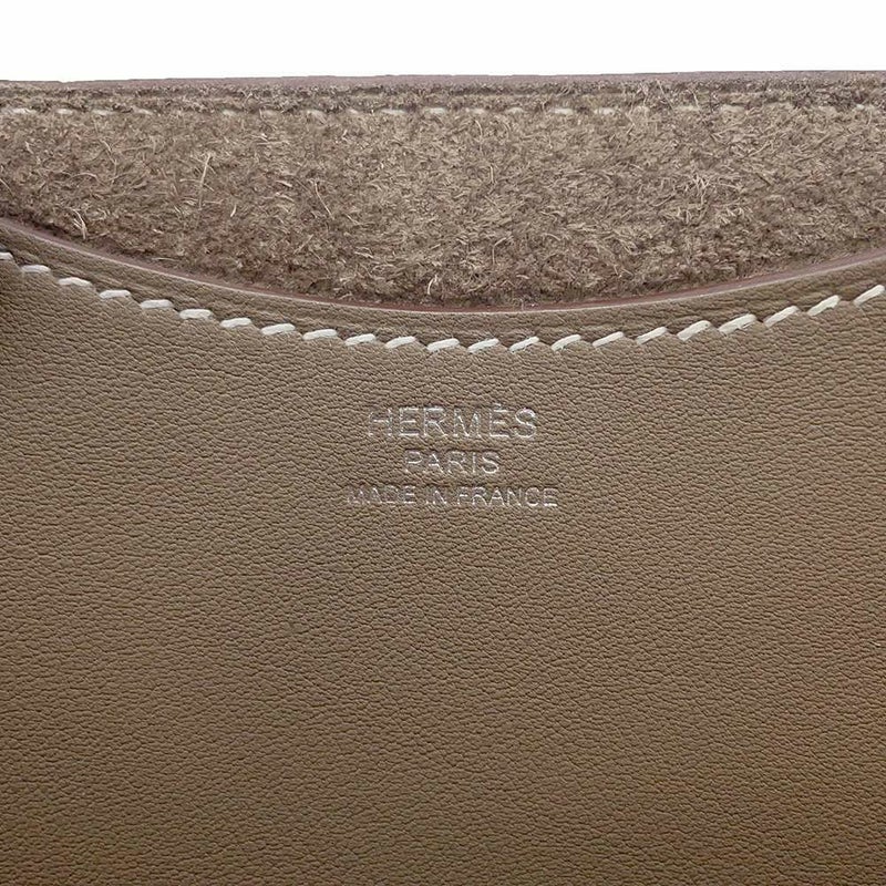 エルメス トートバッグ インザループ 18 エトゥープ/シルバー金具 トリヨンクレマンス B刻印