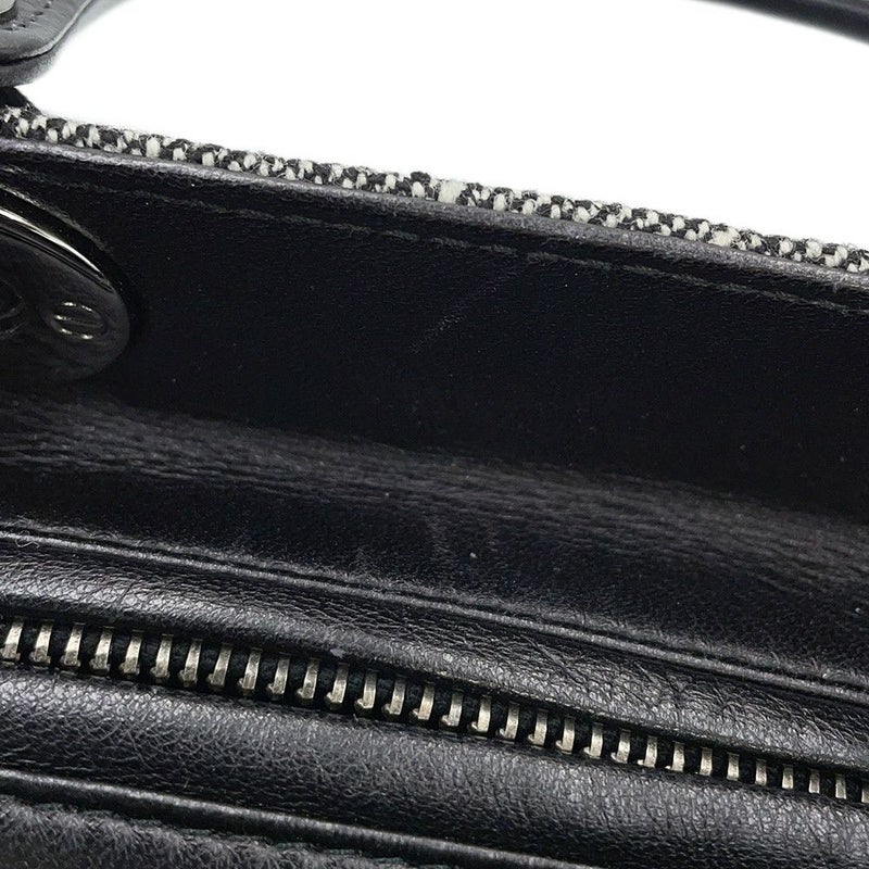 クリスチャン・ディオール ハンドバッグ レディディオール ミディアム キャンバス Christian Dior 2way 黒