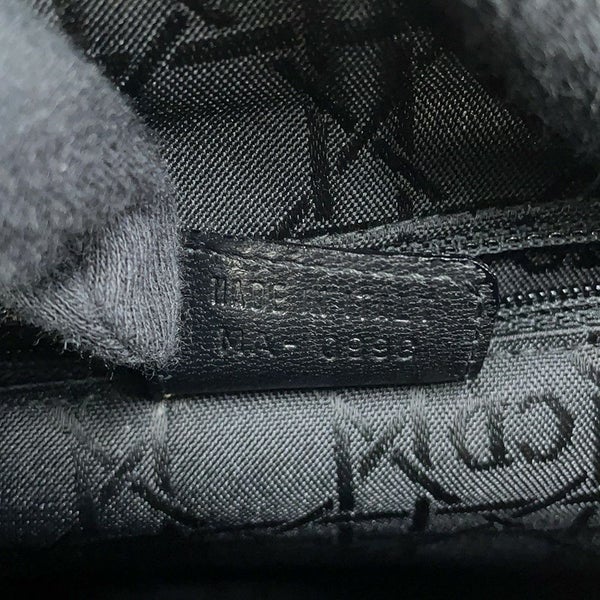 クリスチャン・ディオール ハンドバッグ レディディオール ミディアム キャンバス Christian Dior 2way 黒