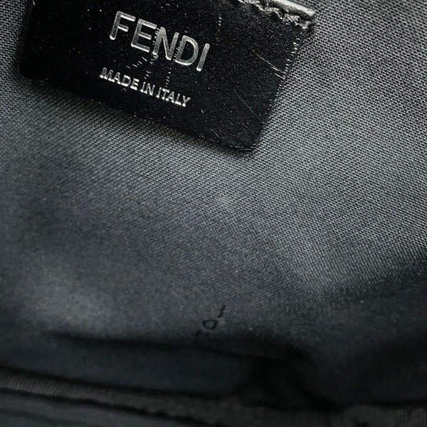 フェンディ ボディバッグ ロゴエンボス レザー 7VA562 FENDI 黒