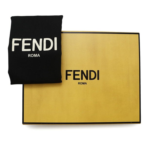 フェンディ ボディバッグ ロゴエンボス レザー 7VA562 FENDI 黒