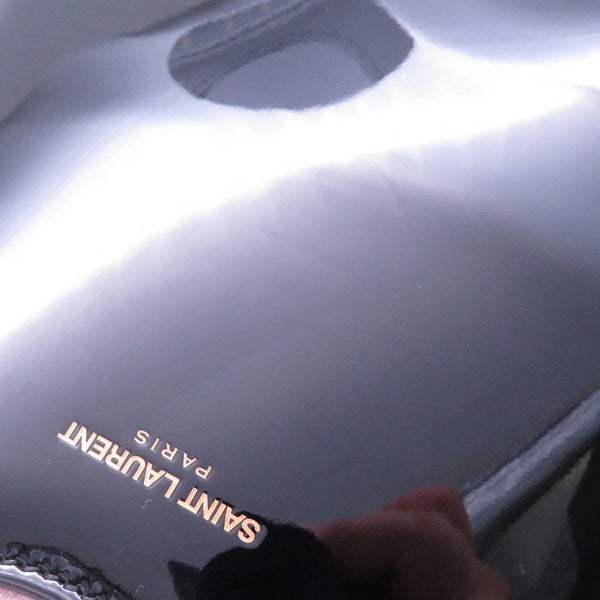 サンローランパリ ショルダーバッグ ホーボーバッグ パテント 773626 SAINT LAURENT PARIS 黒