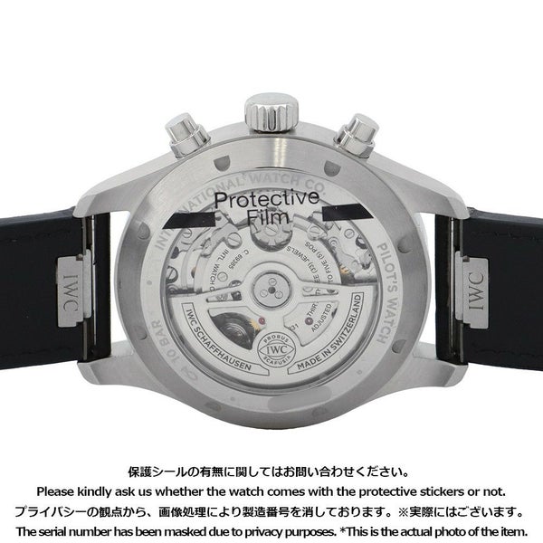 IWC パイロットウォッチ IW378001 腕時計 黒文字盤