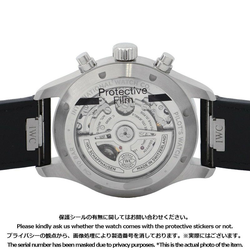IWC パイロットウォッチ IW378001 腕時計 黒文字盤