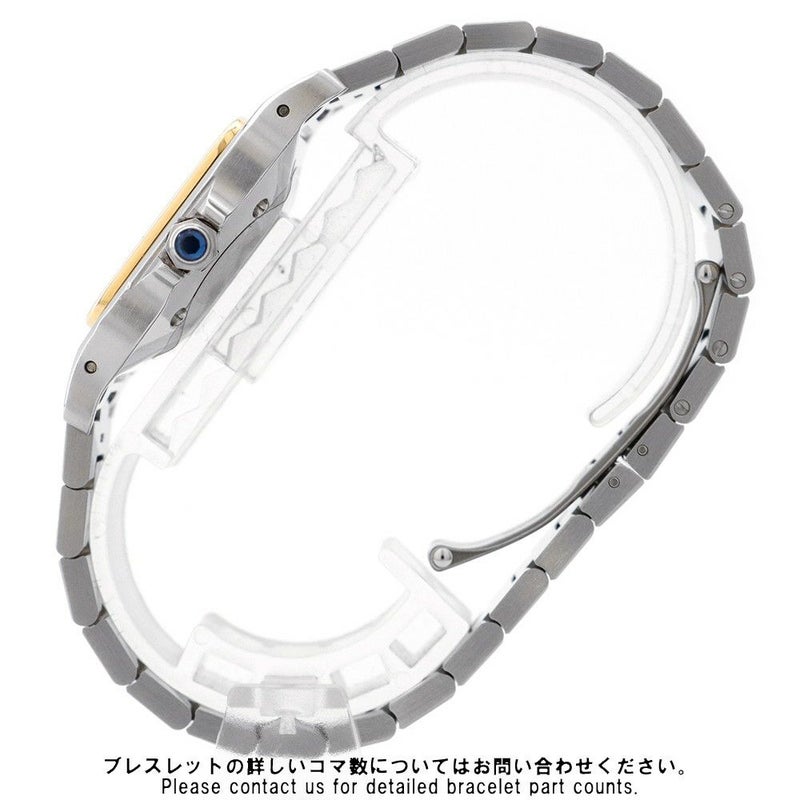 カルティエ サントスガルベ LM W20011C4 Cartier 腕時計 アイボリー文字盤