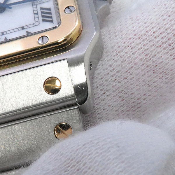 カルティエ サントスガルベ LM W20011C4 Cartier 腕時計 アイボリー文字盤