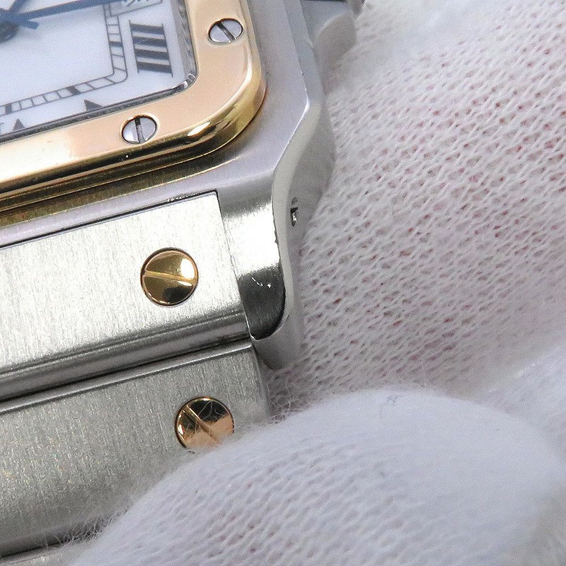 カルティエ サントスガルベ LM W20011C4 Cartier 腕時計 アイボリー文字盤