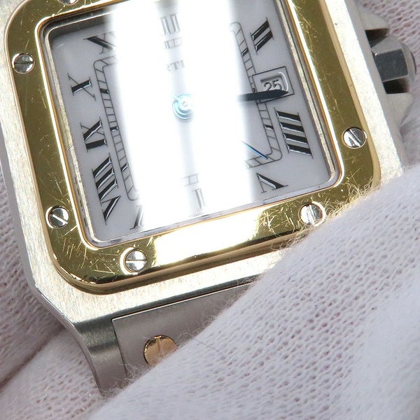 カルティエ サントスガルベ LM W20011C4 Cartier 腕時計 アイボリー文字盤