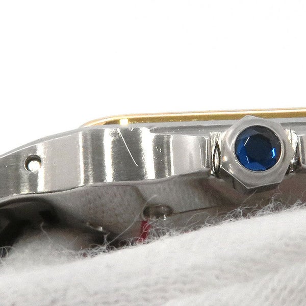 カルティエ サントスガルベ LM W20011C4 Cartier 腕時計 アイボリー文字盤