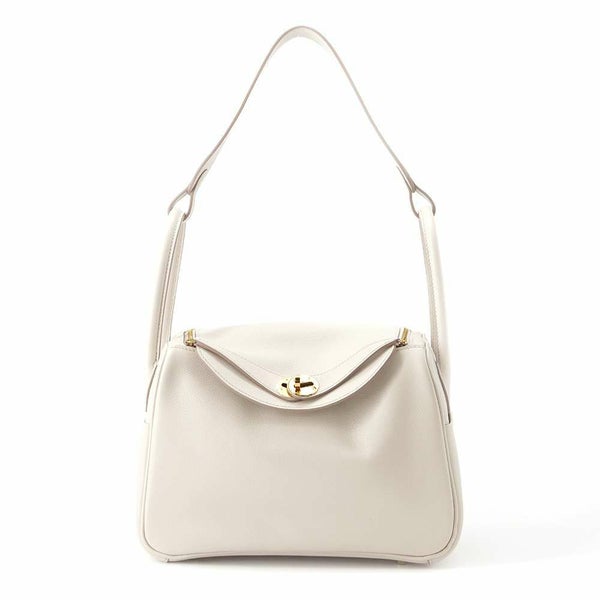エルメス ハンドバッグ リンディ26 ベトン/ゴールド金具 エバーカラー B刻印 2wayショルダー