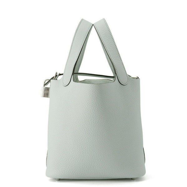 エルメス ハンドバッグ ピコタンロックPM ブルーペール/シルバー金具 トリヨンクレマンス W刻印