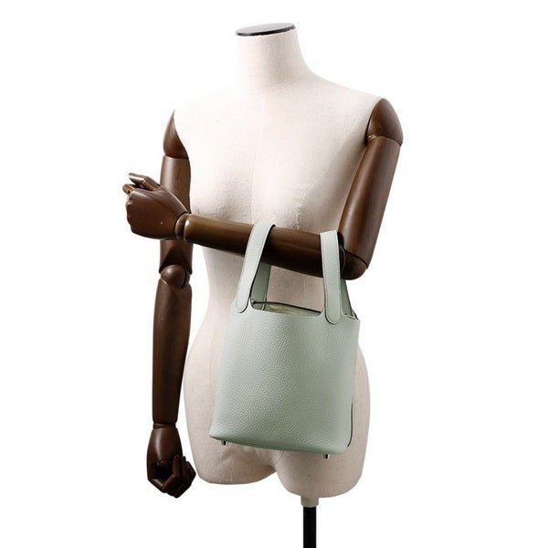 エルメス ハンドバッグ ピコタンロックPM ブルーペール/シルバー金具 トリヨンクレマンス W刻印