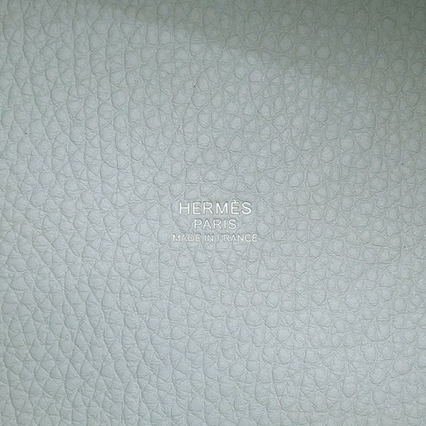 エルメス ハンドバッグ ピコタンロックPM ブルーペール/シルバー金具 トリヨンクレマンス W刻印