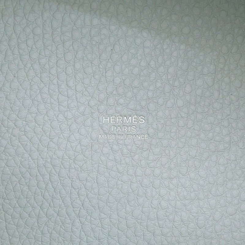 エルメス ハンドバッグ ピコタンロックPM ブルーペール/シルバー金具 トリヨンクレマンス W刻印
