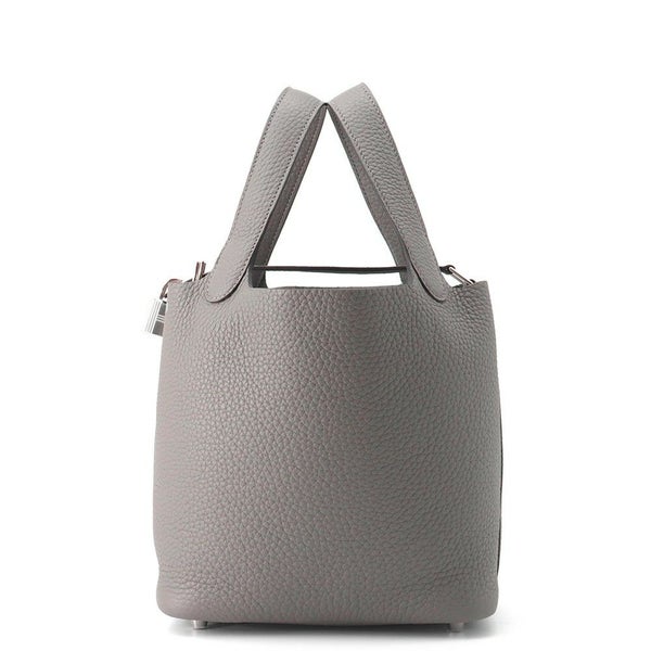 エルメス ハンドバッグ ピコタンロックPM グリメイヤー/シルバー金具 トリヨンクレマンス K刻印