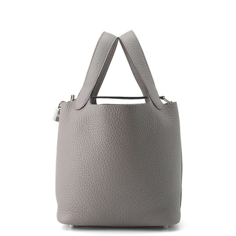 エルメス ハンドバッグ ピコタンロックPM グリメイヤー/シルバー金具 トリヨンクレマンス K刻印